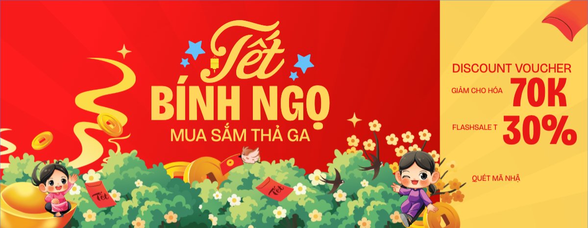 Mẫu Gift Voucher Tết Bính Ngọ mua sắm thả ga — LayerPic