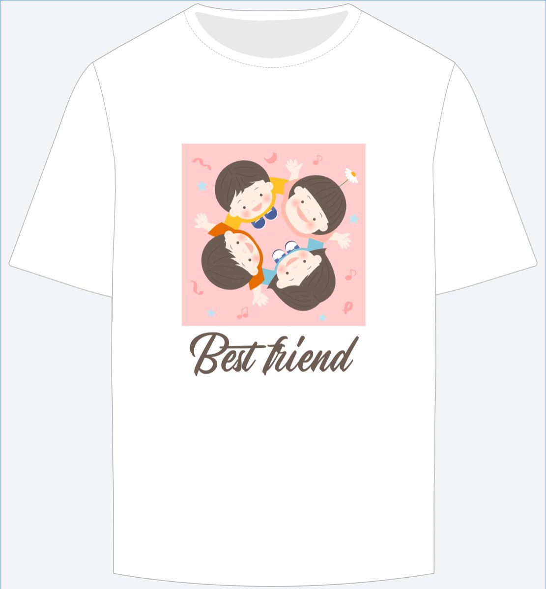 Mẫu Ao Thun Bạn thân, bestfriend, hội nhóm, team, tập thể — LayerPic