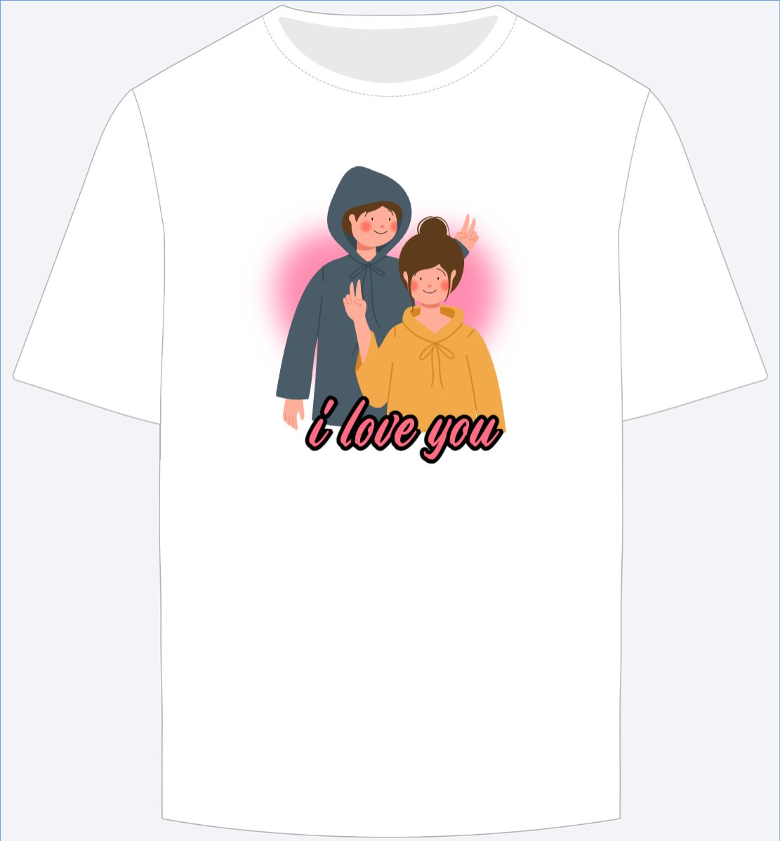 Mẫu Ao Thun Cặp đôi, couple, tình yêu, love, cá nhân — LayerPic