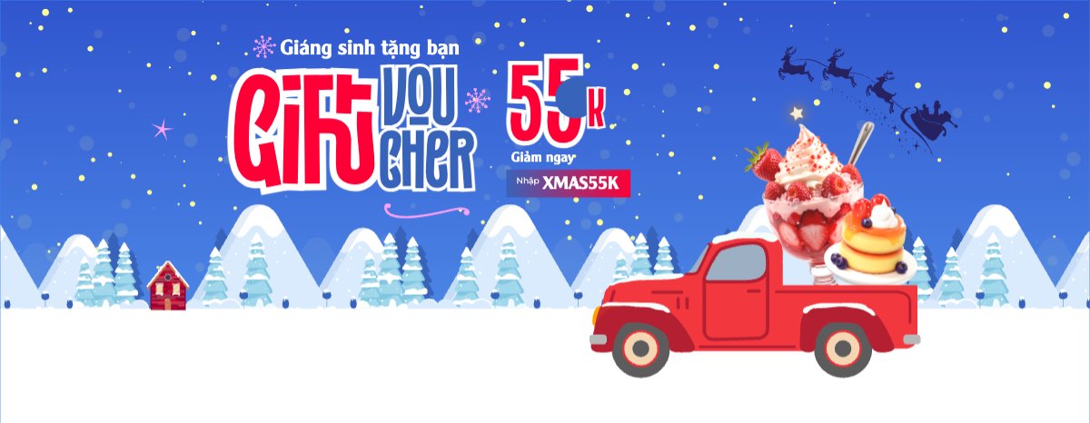 Mẫu Gift Voucher Giánh sinh tặng bạn gift voucher — LayerPic