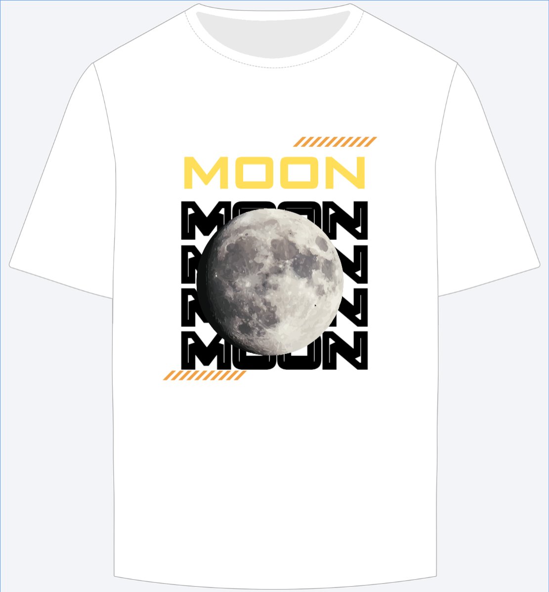 Mẫu Ao Thun Mặt trăng, moon, đường phố, streetwear — LayerPic