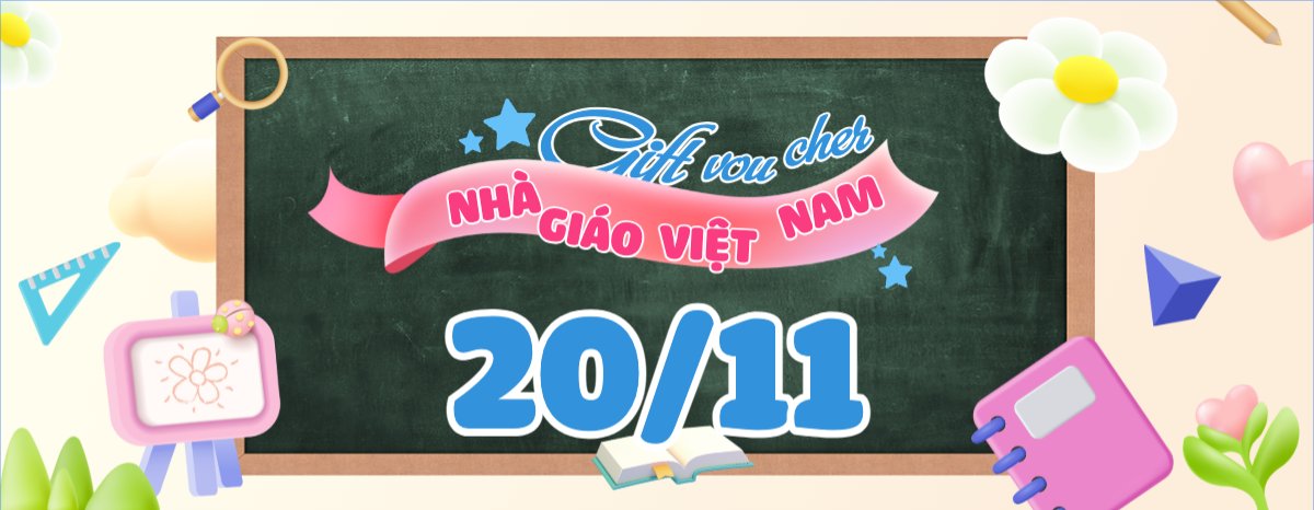 Mẫu Gift Voucher Mừng ngày nhà giáo Việt Nam — LayerPic