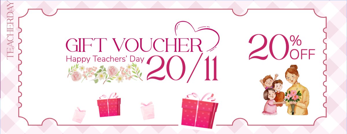 Mẫu Gift Voucher Giảm giá ngày 20/11 — LayerPic