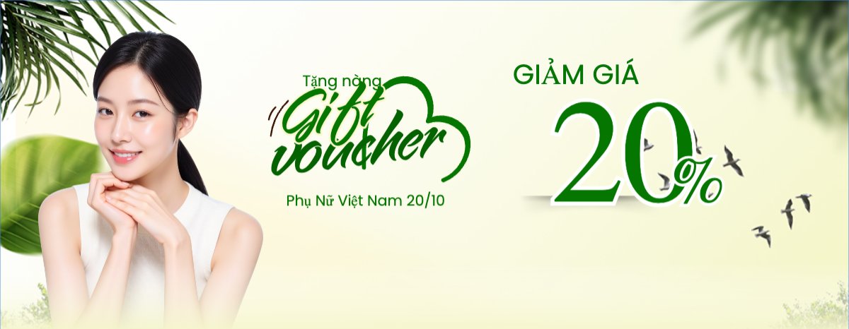 Mẫu Gift Voucher 20/10, Ngày phụ nữ Việt Nam, Vietnamese Women's Day, phụ nữ, sự kiện, event, mỹ phẩm, làm đẹp, beauty, hiện đại, modern — LayerPic