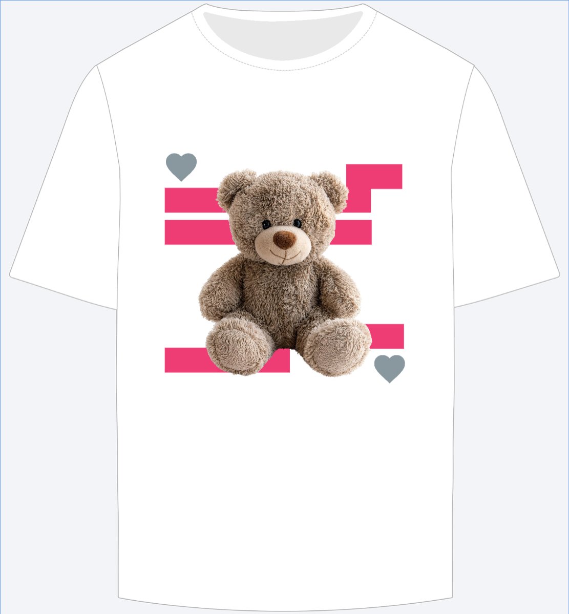 Mẫu Ao Thun Gấu, Teddy bear, tình yêu, trending, hot, viral, xu hướng, thịnh hành — LayerPic