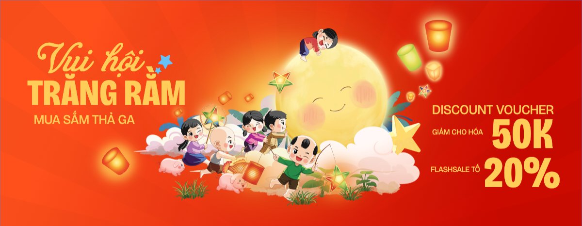 Mẫu Gift Voucher Trung thu, Tết Đoàn Viên, mid-autumn festival, sự kiện, ẩm thực, food, event, hiện đại, modern, cute, dễ thương, chibi — LayerPic