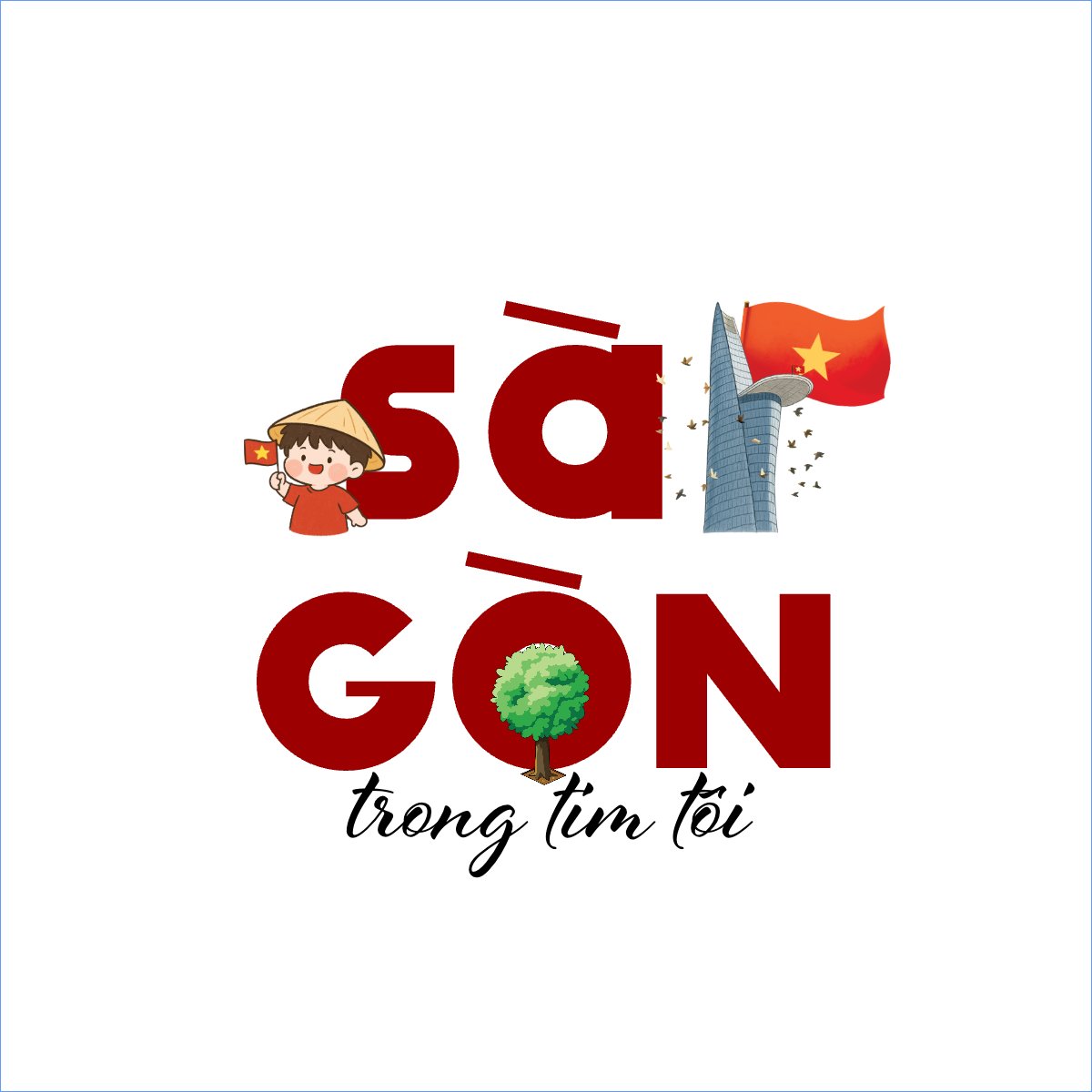 Mẫu Túi canvas Sài Gòn trong tim tôi — LayerPic
