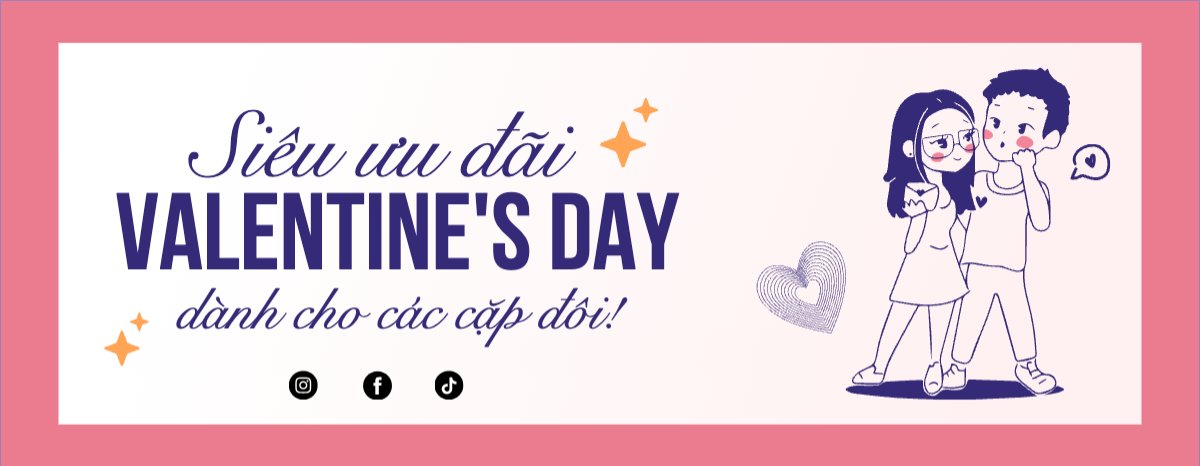 Mẫu Gift Voucher Lễ tình nhân, Valentine's day, 14/2, sự kiện, event, chương trình, sale, giải trí, entertainment — LayerPic