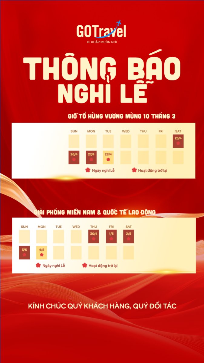 Mẫu Bài post MXH (9:16) Thông báo nghỉ lễ 2026 — LayerPic