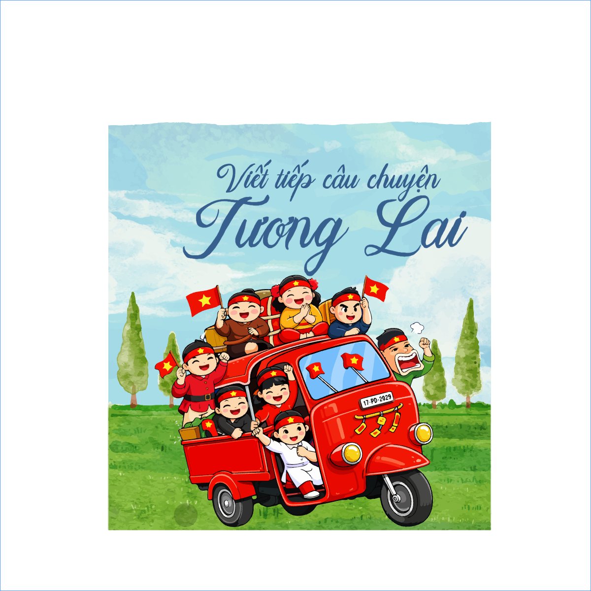 Mẫu Túi canvas Viết tiếp câu chuyện tương lai — LayerPic