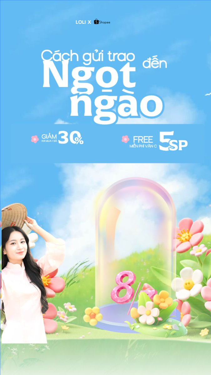 Mẫu Bài post MXH (9:16) Cách gửi trao ngọt ngào đến phái đẹp — LayerPic