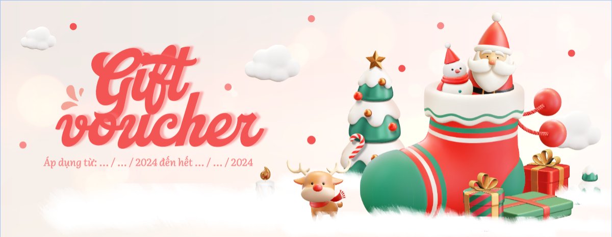 Mẫu Gift Voucher Giáng sinh, Christmas, Noel, 25/12, Sự kiện, event, chương trình, sale, giải trí, entertainment — LayerPic
