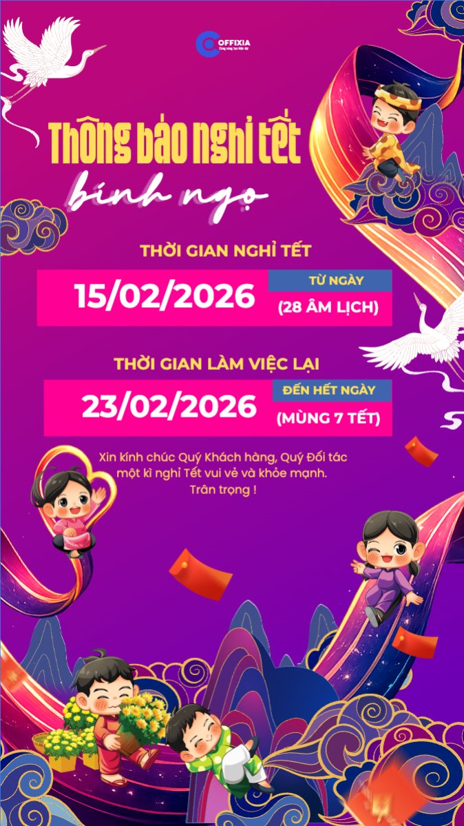 Mẫu Bài post MXH (9:16) Thông báo nghỉ tết Nguyên Đán — LayerPic