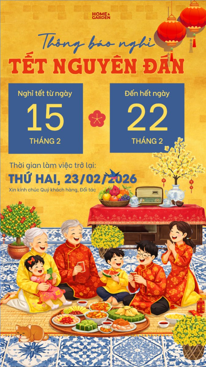 Mẫu Bài post MXH (9:16) Thông báo nghỉ tết Nguyên Đán — LayerPic