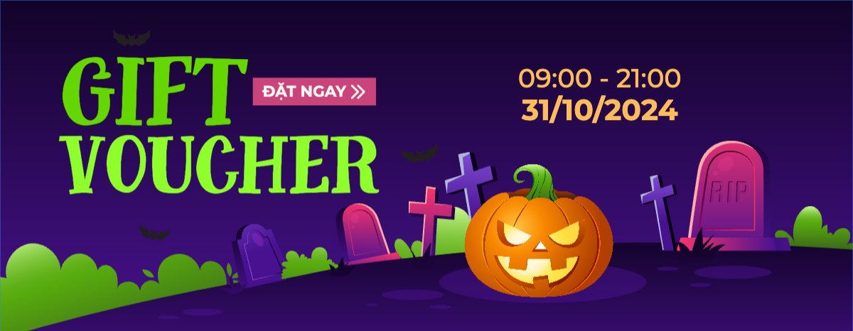 Mẫu Gift Voucher Halloween, nước uống, juice, giải khát, F&B, drink — LayerPic
