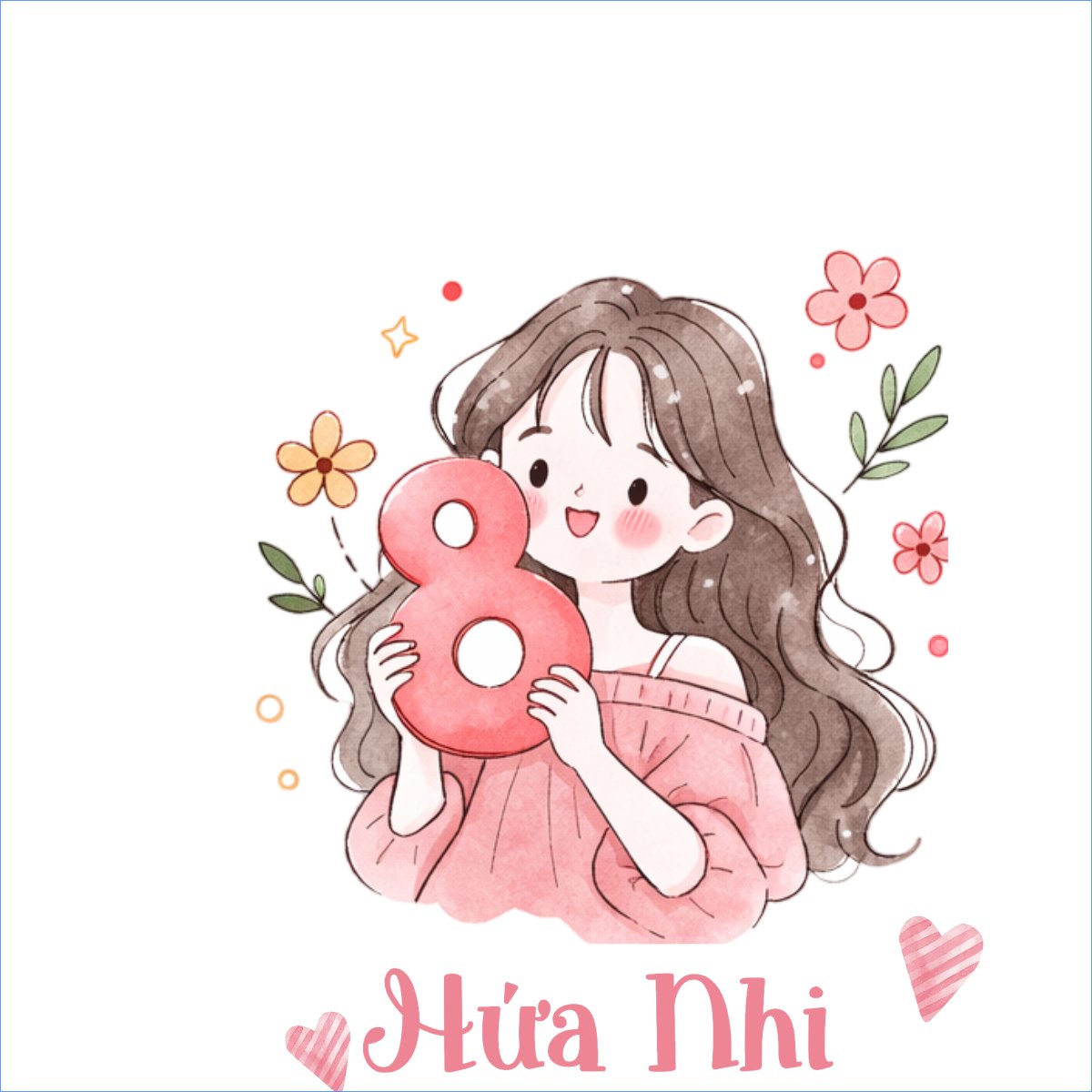 Mẫu Túi canvas Túi 8/3 thay tên — LayerPic