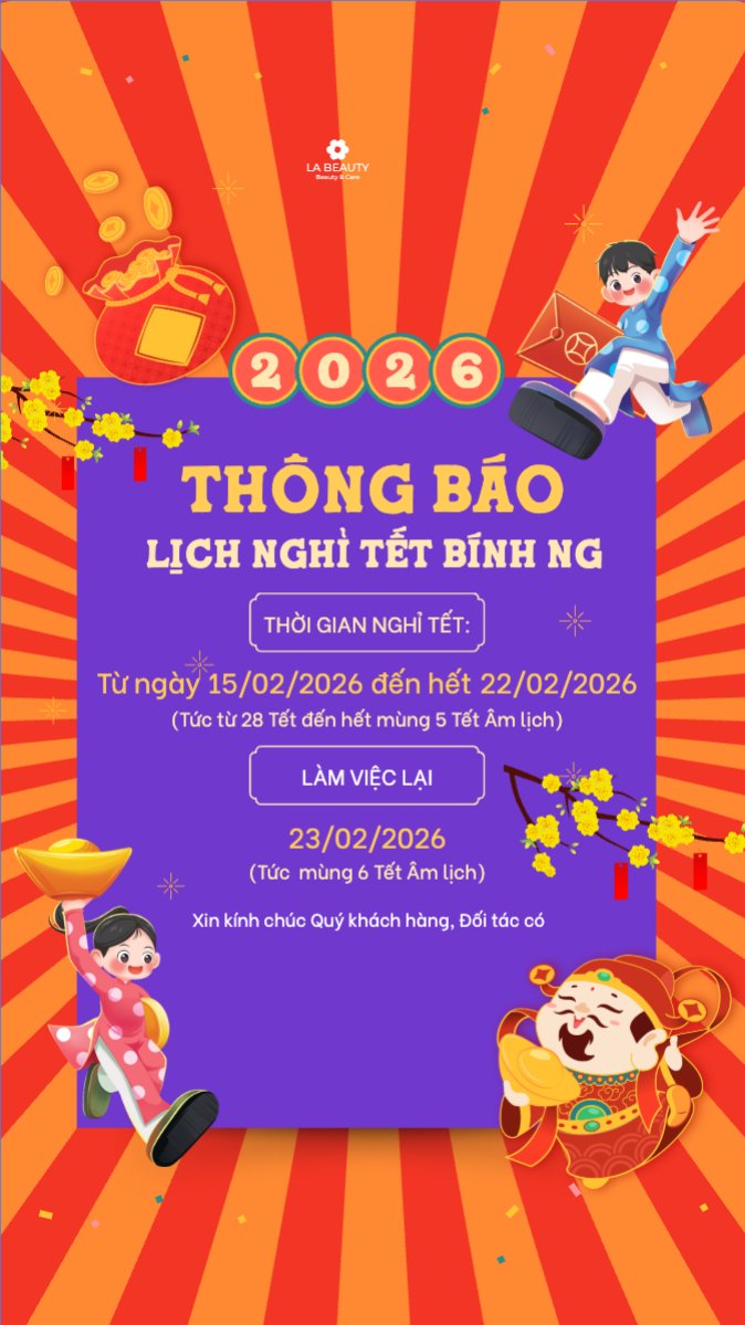 Mẫu Bài post MXH (9:16) Thông báo lịch nghỉ tết nguyên đán Bính Ngọ 2026 — LayerPic