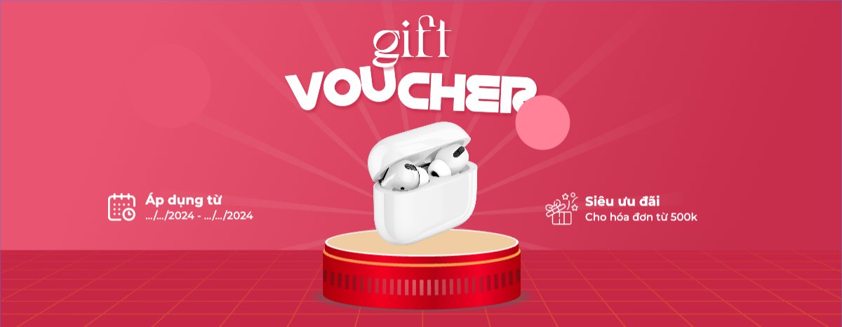 Mẫu Gift Voucher Công nghệ, technology, điện tử, electronic, tai nghe, earphone — LayerPic