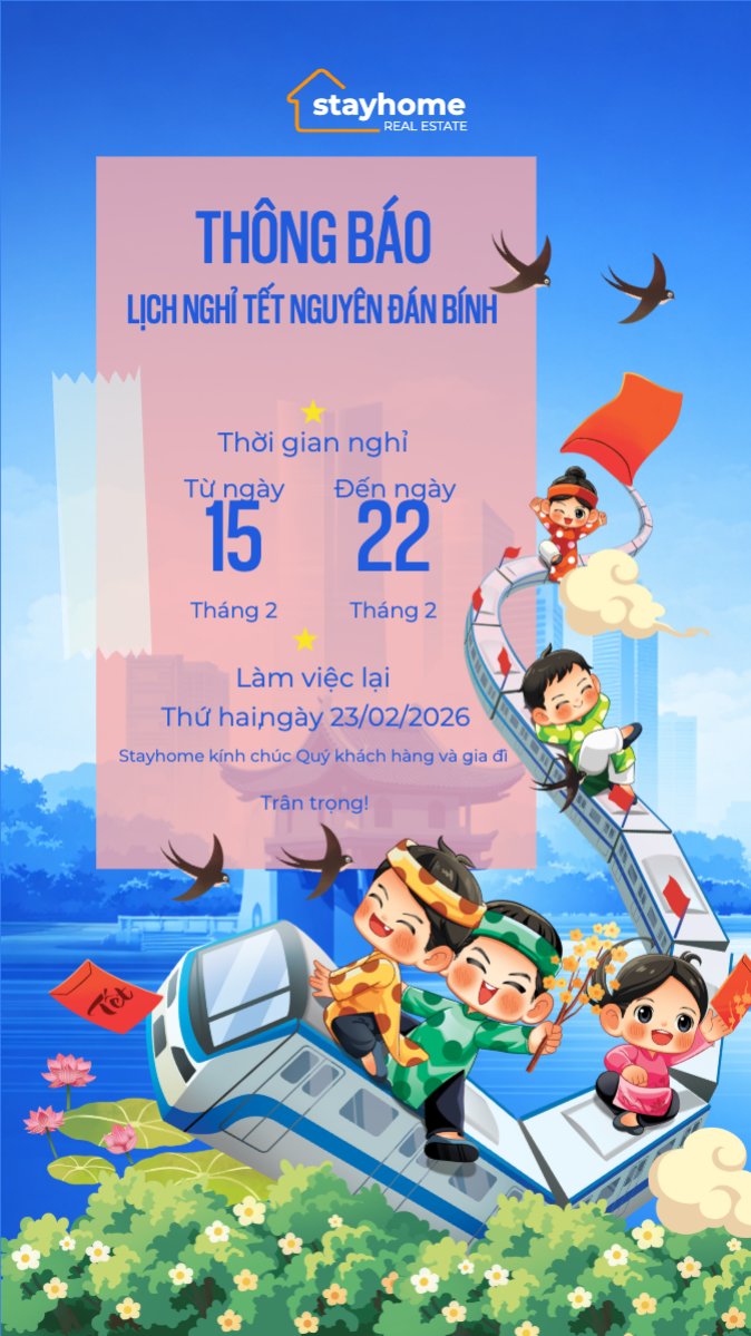 Thông báo lịch nghỉ tết nguyên đán Bính Ngọ 2026