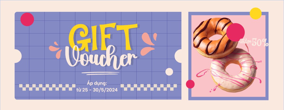 Mẫu Gift Voucher Đồ ăn, food, thực phẩm, ẩm thực, món ăn, F&B, nhà hàng, thức ăn, bánh ngọt, cake — LayerPic