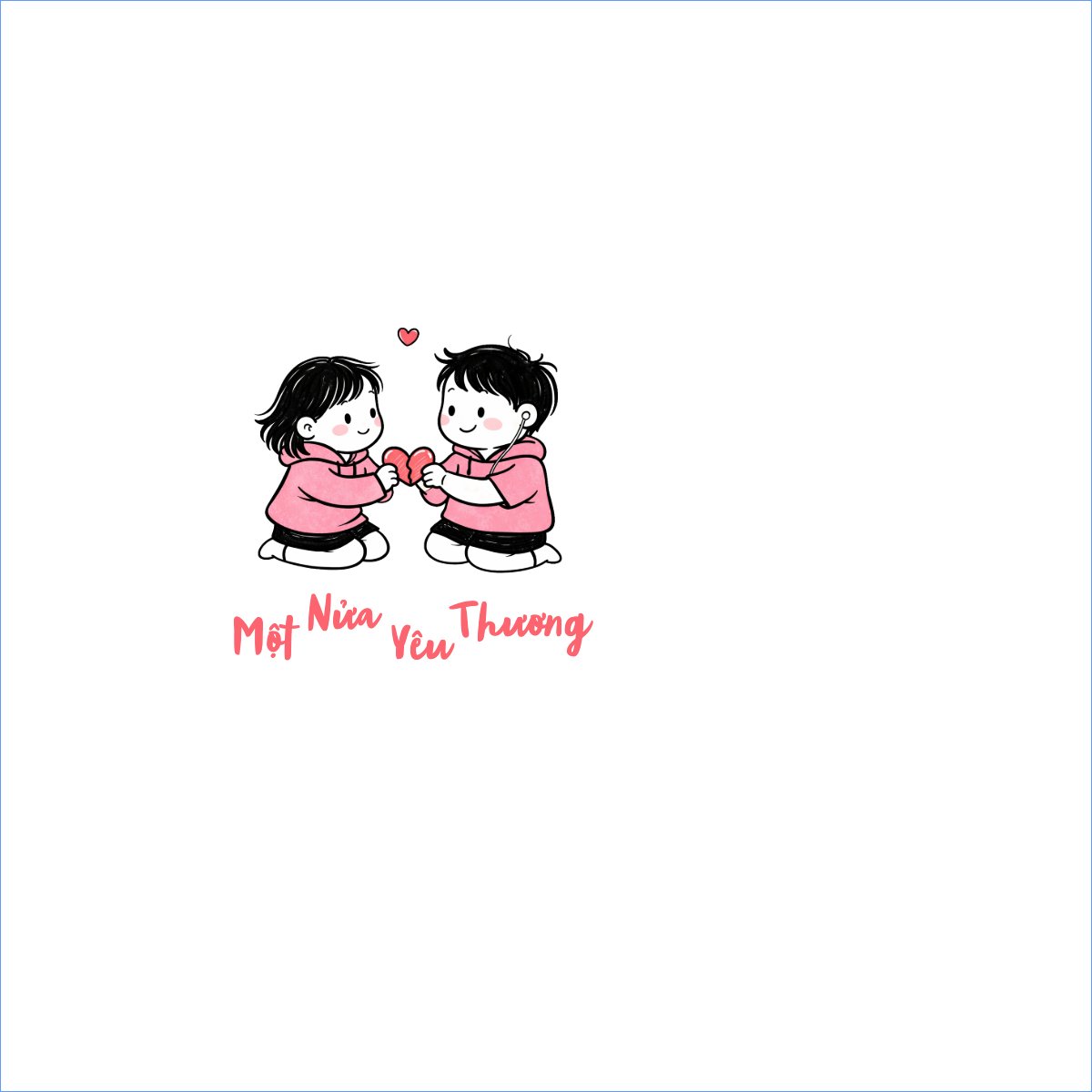 Mẫu Túi canvas Một nửa yêu thương — LayerPic