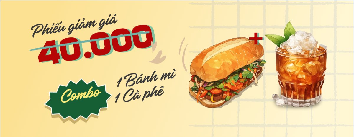 Mẫu Gift Voucher Đồ ăn, food, thực phẩm, ẩm thực, món ăn, F&B, thức ăn, bánh mì, bakery — LayerPic