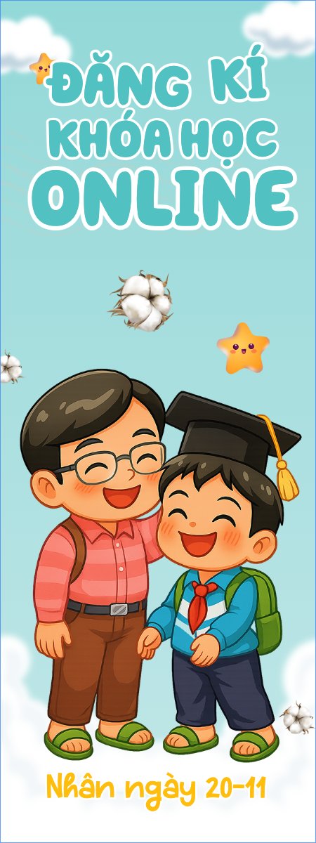 Mẫu Standee Khóa học online — LayerPic