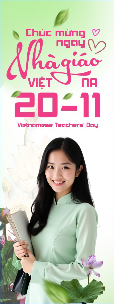 Mẫu Standee Mừng ngày nhà giáo 20/11 — LayerPic