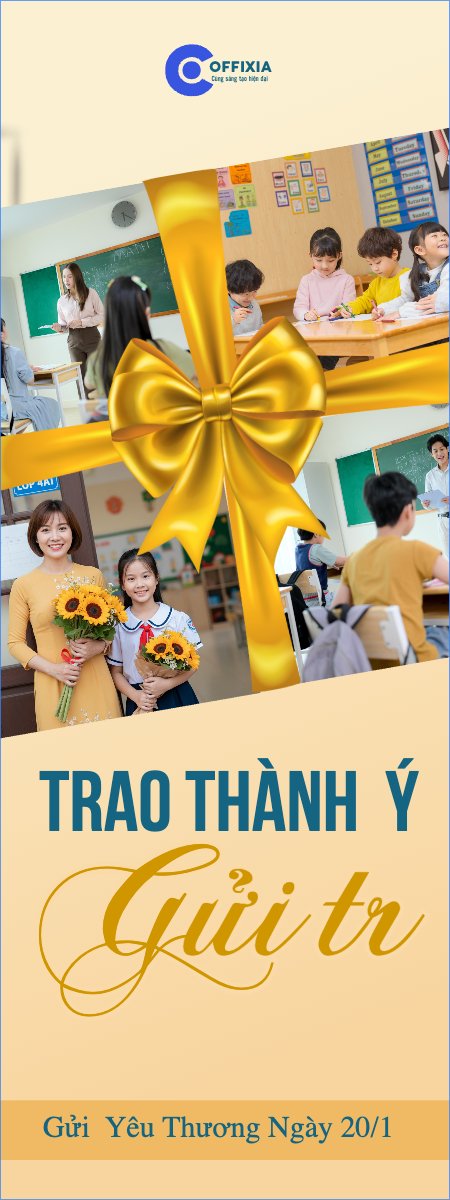 Mẫu Standee Trao thành ý gửi tri ân — LayerPic