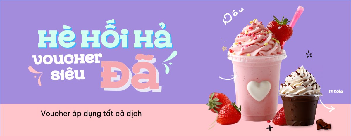 Mẫu Gift Voucher Nước uống, juice, giải khát, F&B, drink, sinh tố, trà sữa, smoothie, milk tea — LayerPic