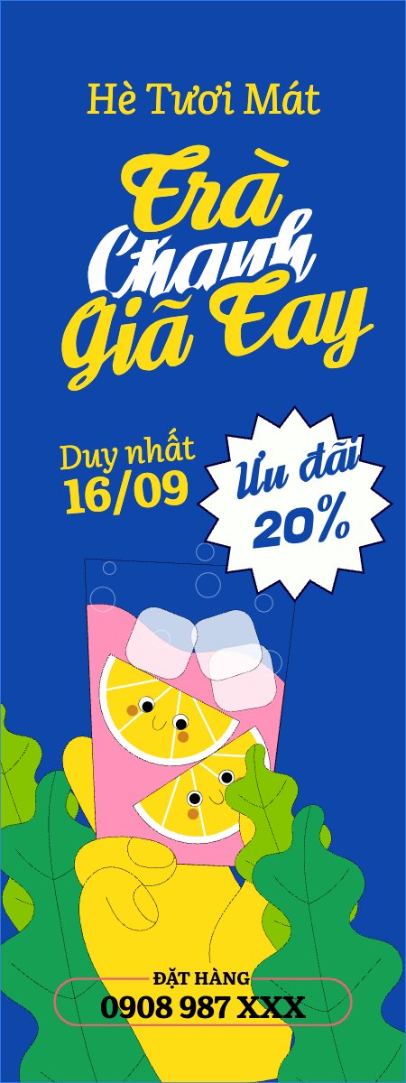 Mẫu Standee Nước uống, juice, giải khát, F&B, drink, cà phê, trà sữa — LayerPic