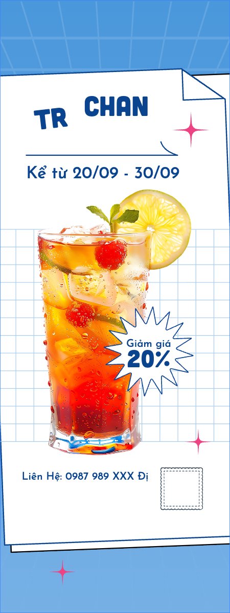 Mẫu Standee Nước uống, juice, giải khát, F&B, drink, cà phê, trà sữa — LayerPic