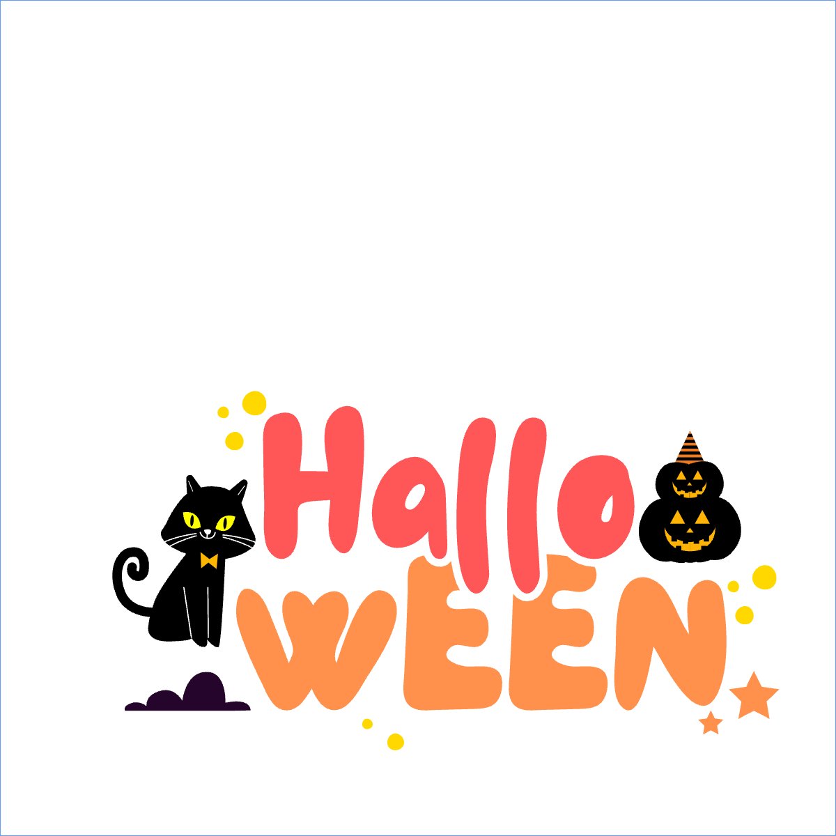 Mẫu Túi canvas Halloween, lễ hội ma quái, sự kiện, event, dễ thương, cute, chibi, hoạt hình, cartoon — LayerPic