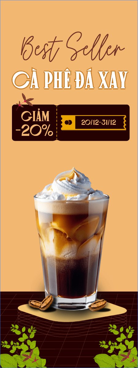Mẫu Standee Nước uống, juice, giải khát, F&B, drink, cà phê, trà sữa — LayerPic