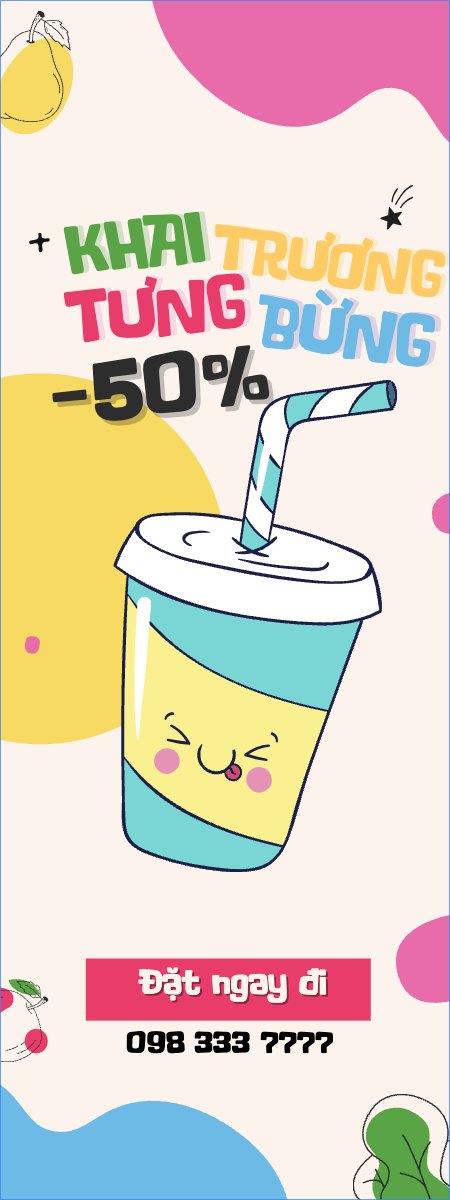 Mẫu Standee Nước uống, juice, giải khát, F&B, drink, cà phê, trà sữa — LayerPic