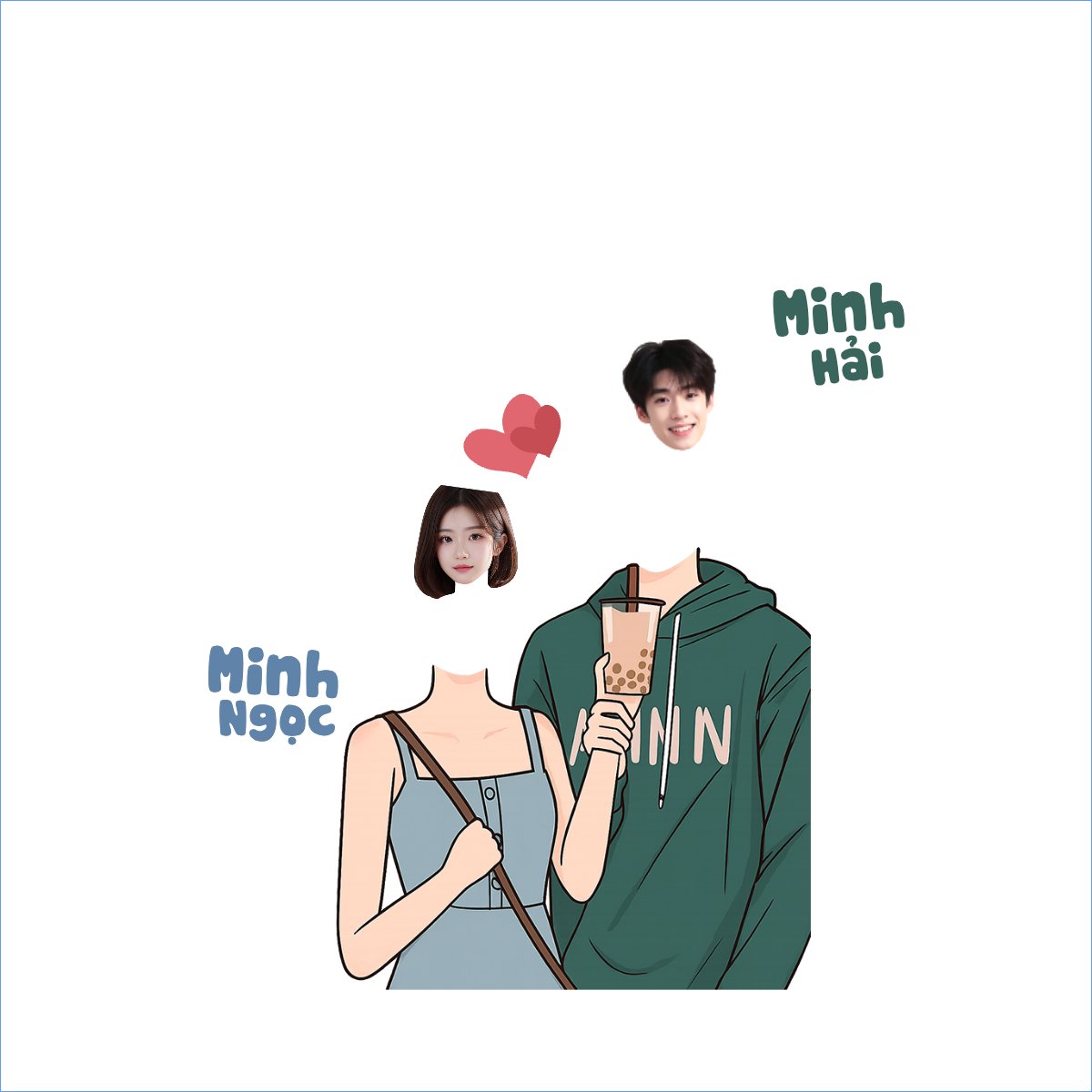 Mẫu Túi canvas Couple, cặp đôi, người yêu, lover, tình yêu, love, đơn giản, simple, cute, dễ thương — LayerPic