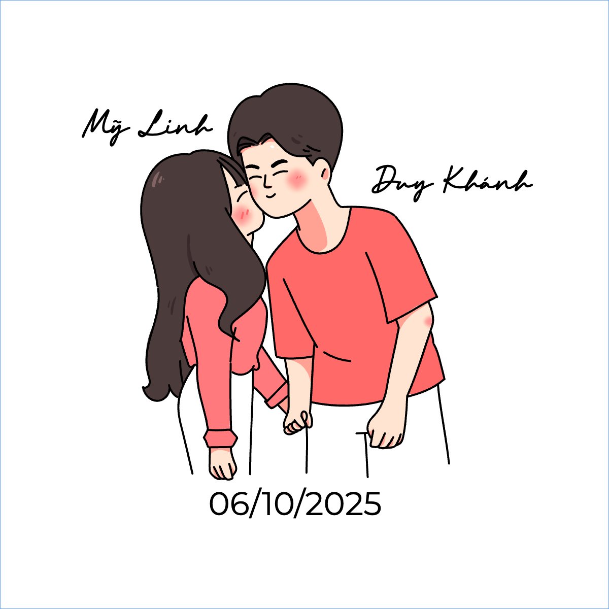 Mẫu Túi canvas Couple, cặp đôi, người yêu, lover, tình yêu, love, đơn giản, simple, cute, dễ thương — LayerPic