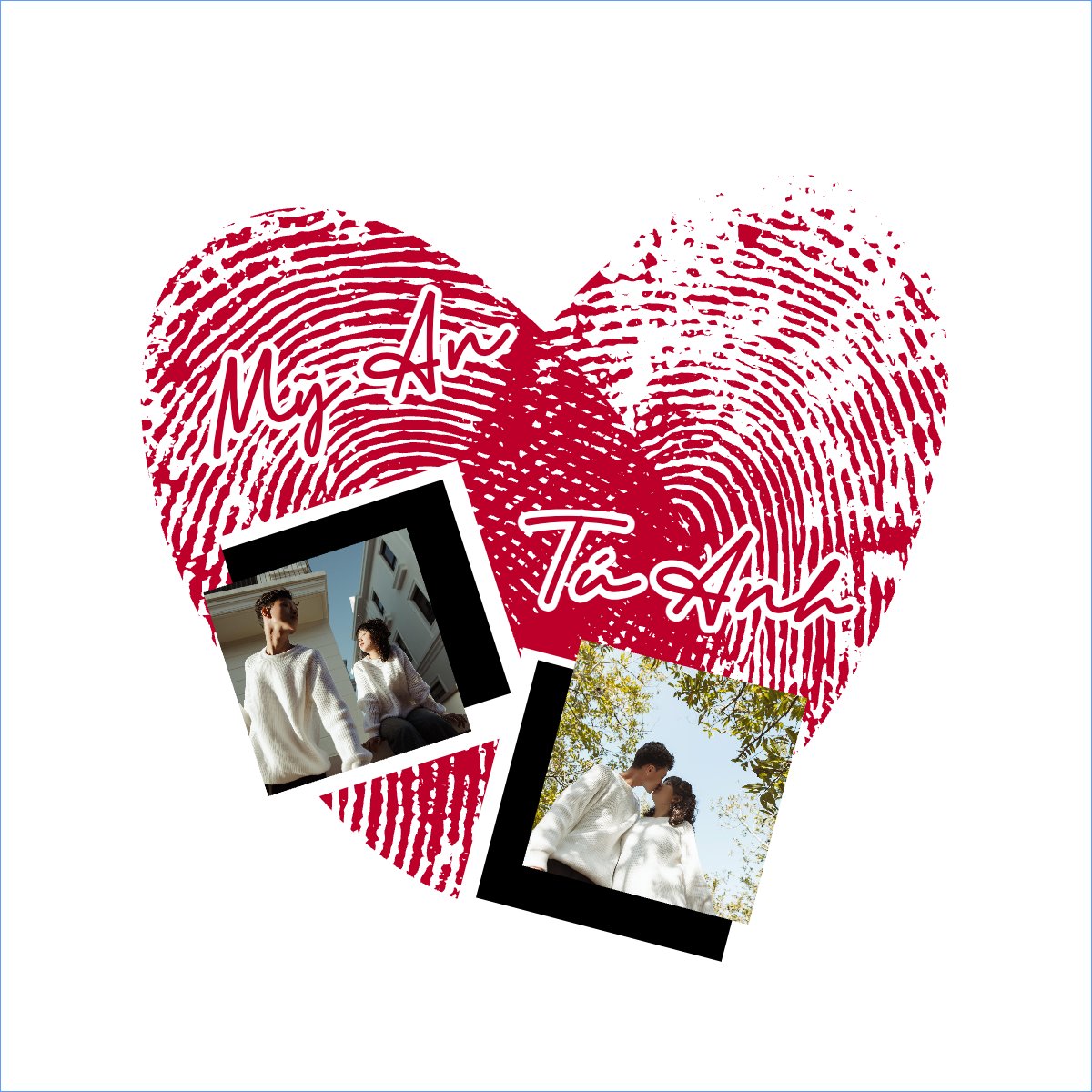 Mẫu Túi canvas Couple, cặp đôi, người yêu, lover, tình yêu, love, đơn giản, simple, cute, dễ thương — LayerPic