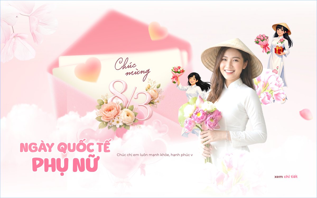 Chúc mừng ngày Quốc tế phụ nữ 8/3