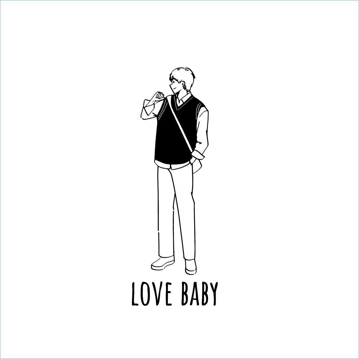 Mẫu Túi canvas Couple, cặp đôi, người yêu, lover, tình yêu, love, đơn giản, simple, cute, dễ thương — LayerPic