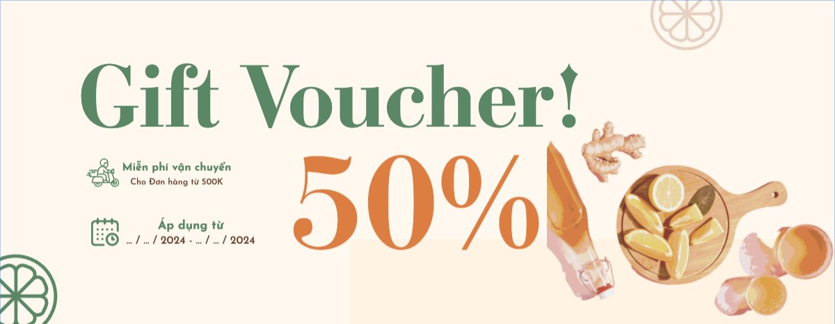 Mẫu Gift Voucher Nước uống, giải khát, F&B, drink, cà phê, coffee — LayerPic