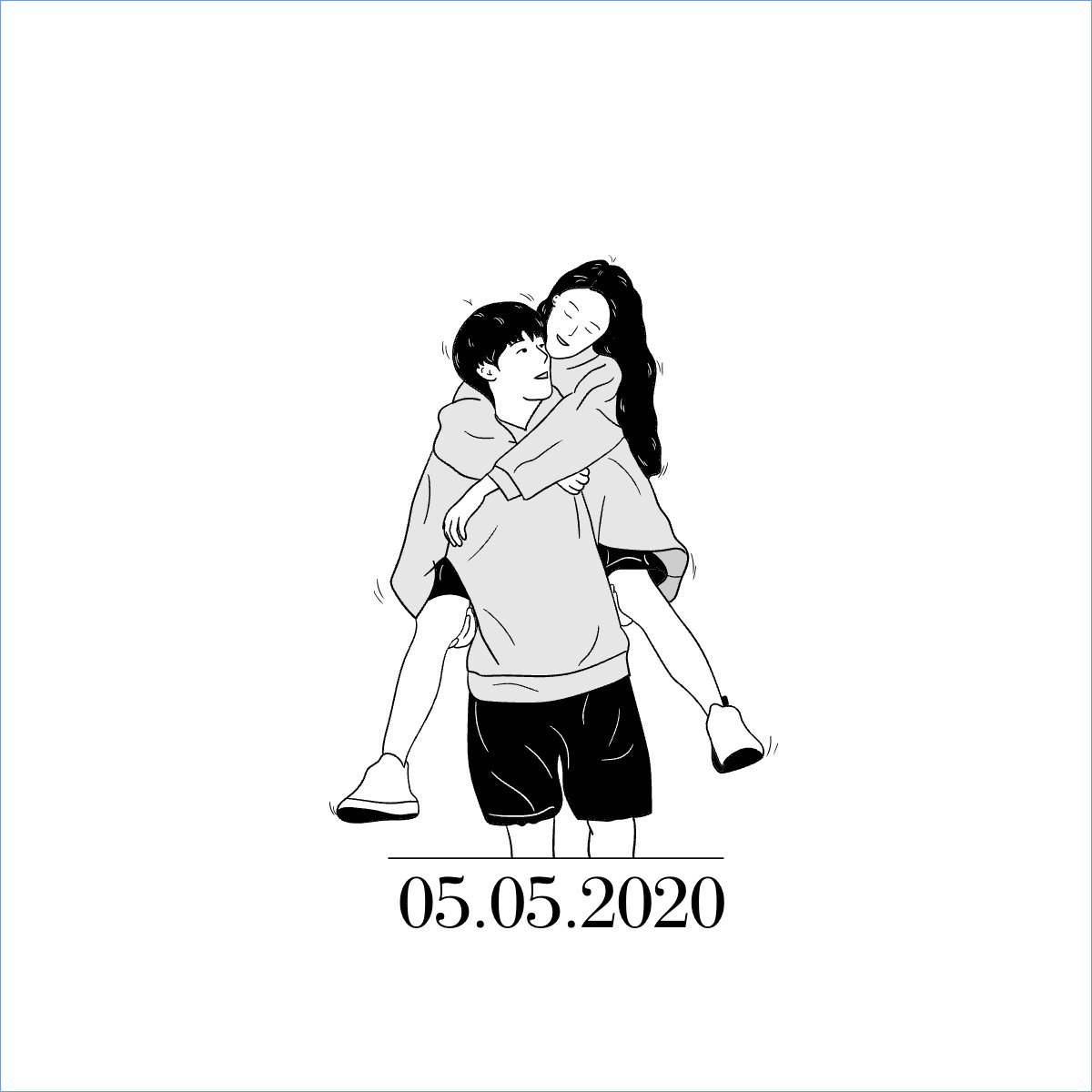 Mẫu Túi canvas Couple, cặp đôi, người yêu, lover, tình yêu, love, đơn giản, simple, cute, dễ thương — LayerPic