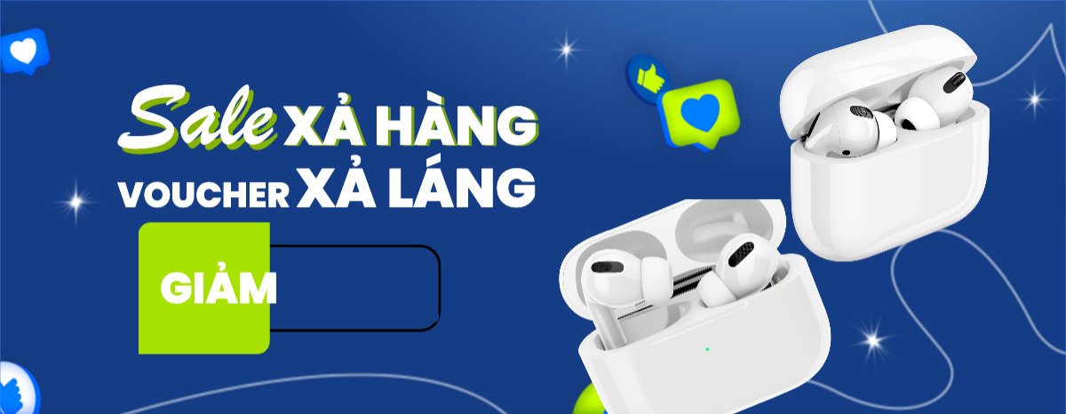 Mẫu Gift Voucher Công nghệ, technology, điện tử, electronic, airpod, tai nghe — LayerPic