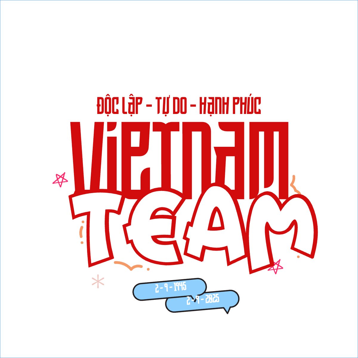 Mẫu Túi canvas 2/9, Quốc Khánh, lễ hội, Việt Nam, hội nhóm, team, tập thể, sự kiện, event, dễ thương, cute — LayerPic