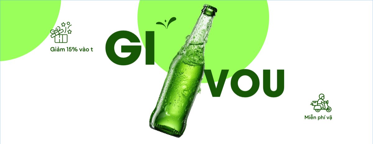 Mẫu Gift Voucher Nước uống, giải khát, F&B, drink, cà phê, coffee, nước ép, bia, beer — LayerPic