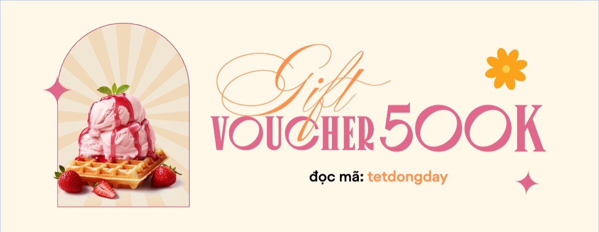 Mẫu Gift Voucher Đồ ăn, food, thực phẩm, ẩm thực, món ăn, F&B, thức ăn, bánh, cupcake, cake — LayerPic