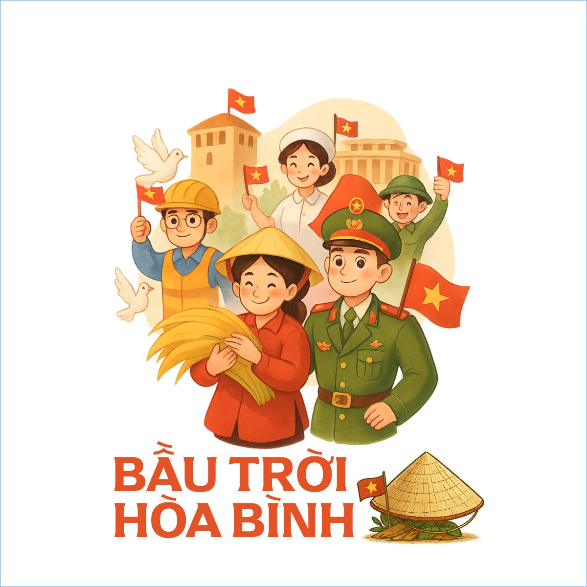 Mẫu Túi canvas 2/9, Quốc Khánh, lễ hội, Việt Nam, cá nhân, personal style, sự kiện, event, dễ thương, cute — LayerPic