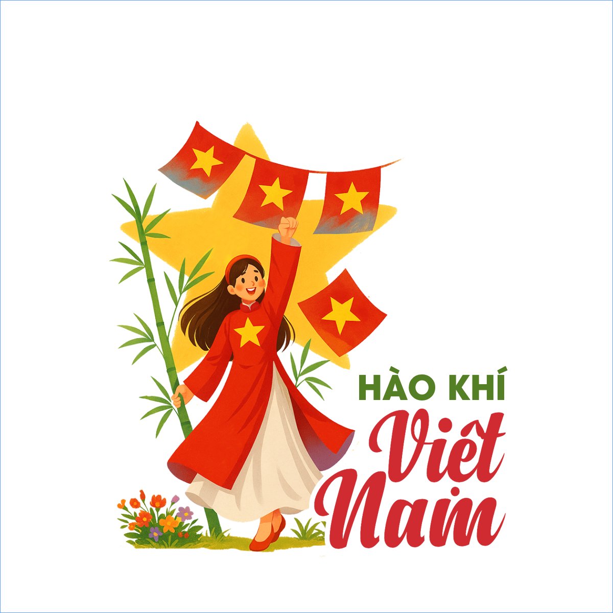 Mẫu Túi canvas 2/9, Quốc Khánh, lễ hội, Việt Nam, cá nhân, personal style, sự kiện, event, dễ thương, cute — LayerPic