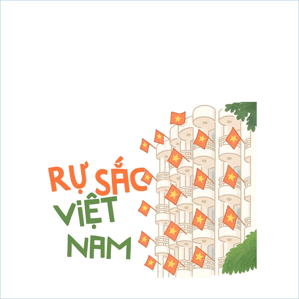 Mẫu Túi canvas 2/9, Quốc Khánh, lễ hội, Việt Nam, hội nhóm, team, tập thể, sự kiện, event, dễ thương, cute — LayerPic
