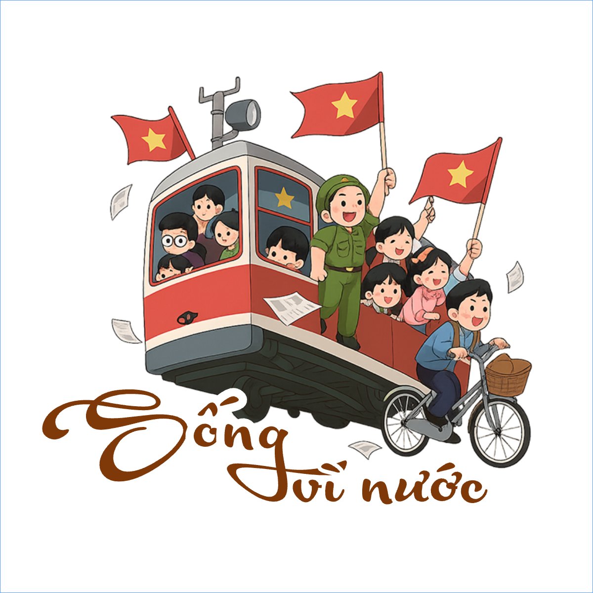 Mẫu Túi canvas 2/9, Quốc Khánh, lễ hội, Việt Nam, hội nhóm, team, tập thể, sự kiện, event, dễ thương, cute — LayerPic